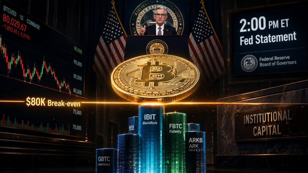 Bitcoin heads into Fed decision today at the exact price where its strongest holders may finally sell