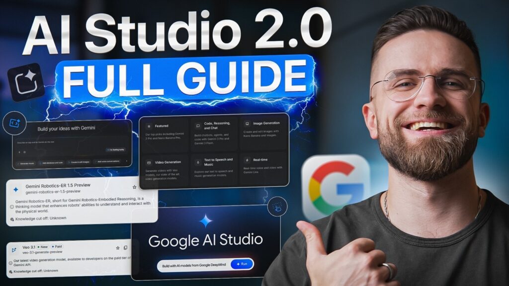 Google AI Studio 2.0 Tutorial: How to Use All Google AI Tools for FREE