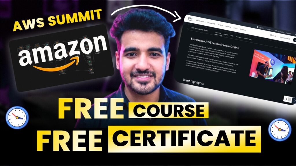 Amazon Launched 1 Day Free Course ➤ Free Certificate  | Learn Artificial Intelligence, Cloud, ML