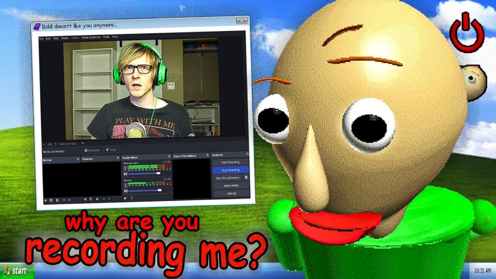 Baldi took over my PC... HE KNOWS IM RECORDING HIM