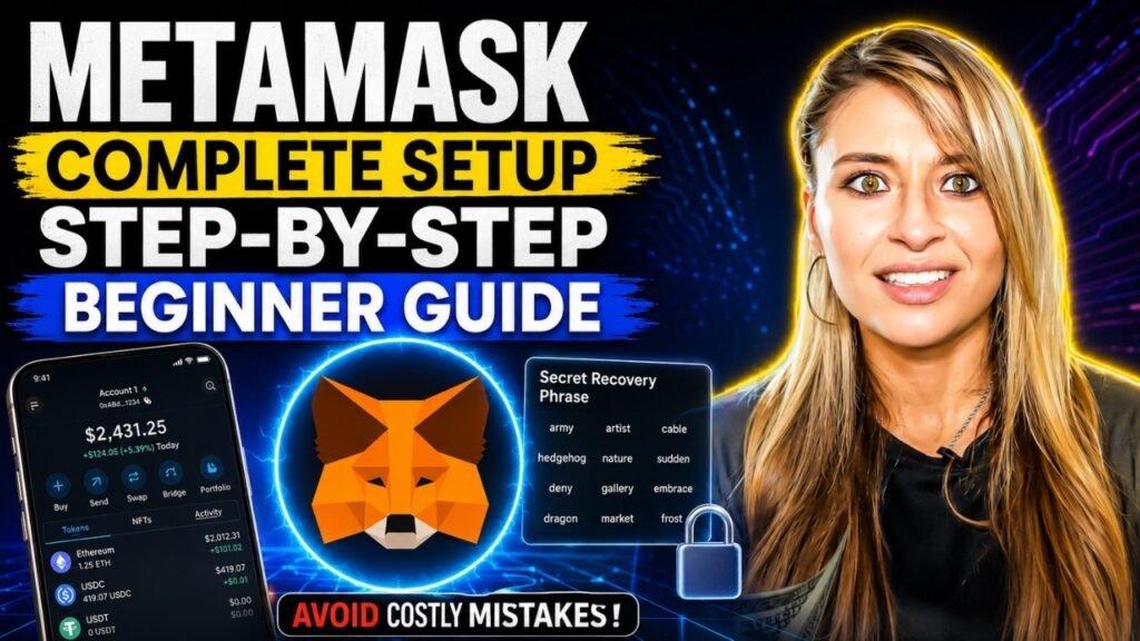 MetaMask Beginner Guide 2026 | Setup, Security & First Transfer